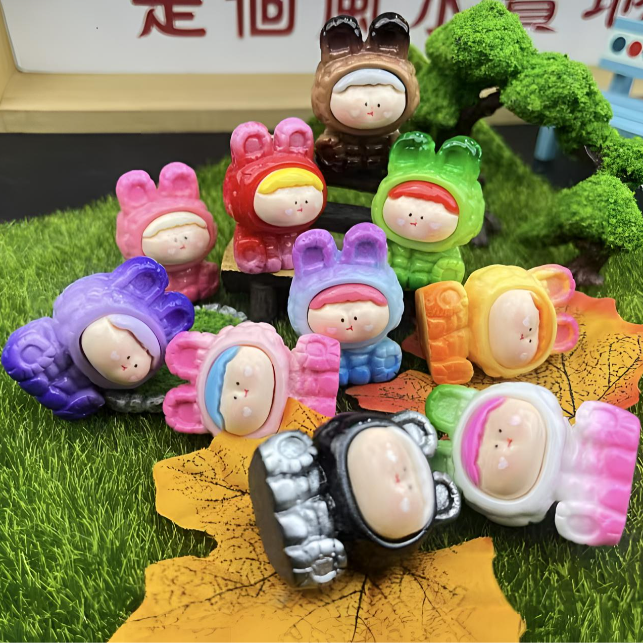 【直播拆】大号彩虹渐变莉莉丝立体桌面潮玩摆件