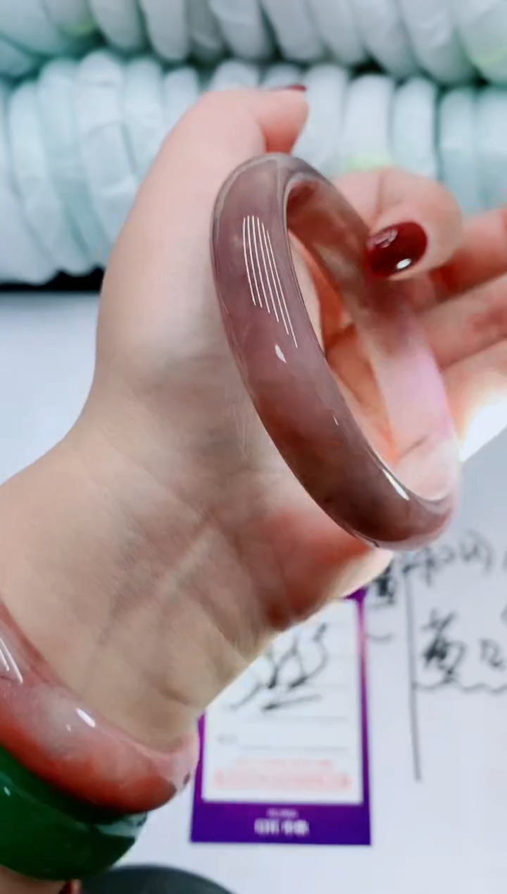 【闪购商品】石英质玉手镯未镶嵌P136-58/59