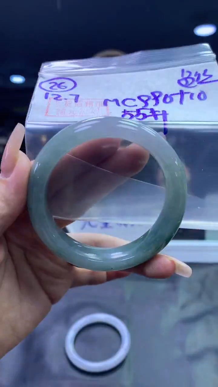 未镶嵌定制翡翠26手镯色丝55+990元+拍一发一