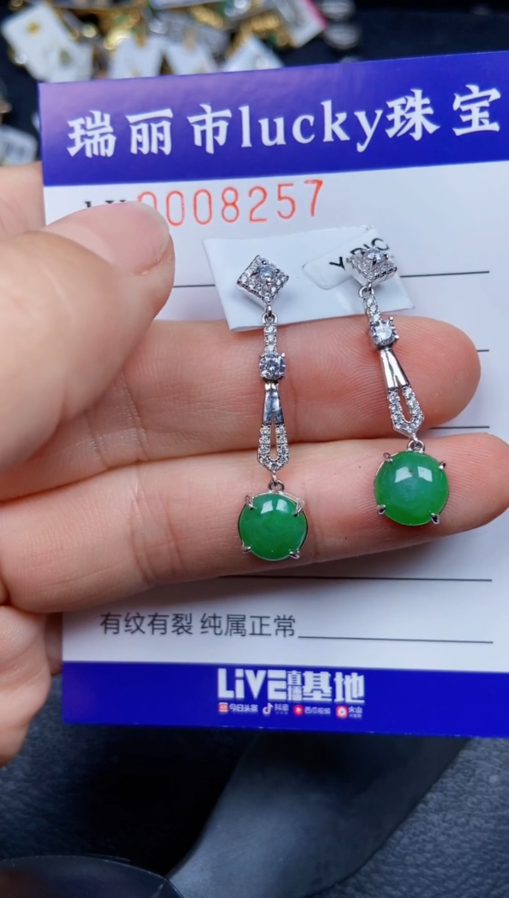 【闪购商品】翡翠颈饰银S925镶嵌82571