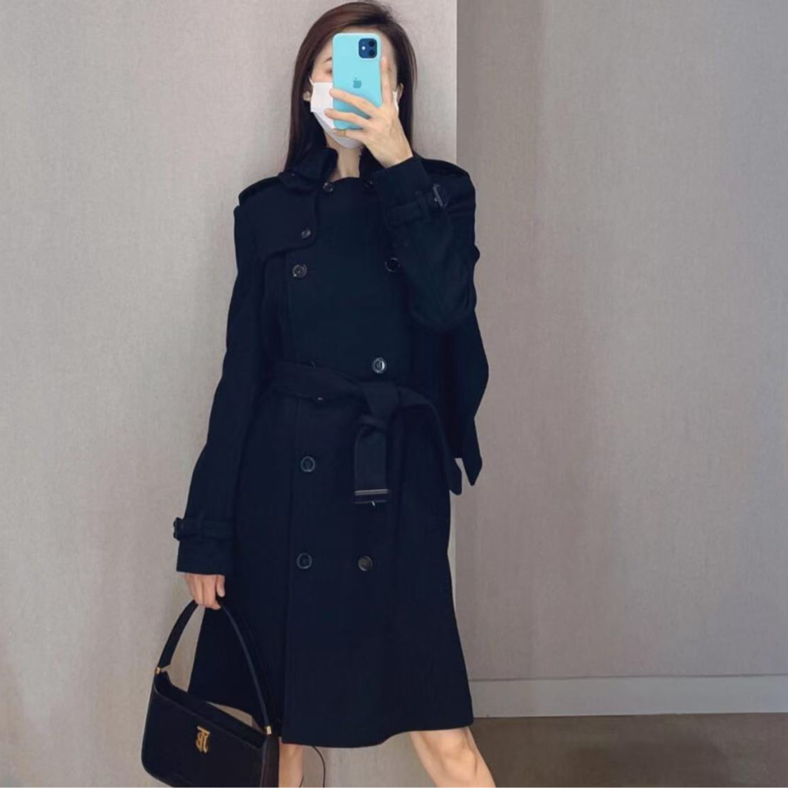 99新 BURBERRY/博柏利 双双臻选/vv00912/博柏利大衣/uk8码