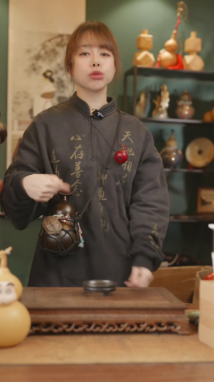 【闪购商品】197号精品天然大漆工艺防渗内胆酒葫芦~