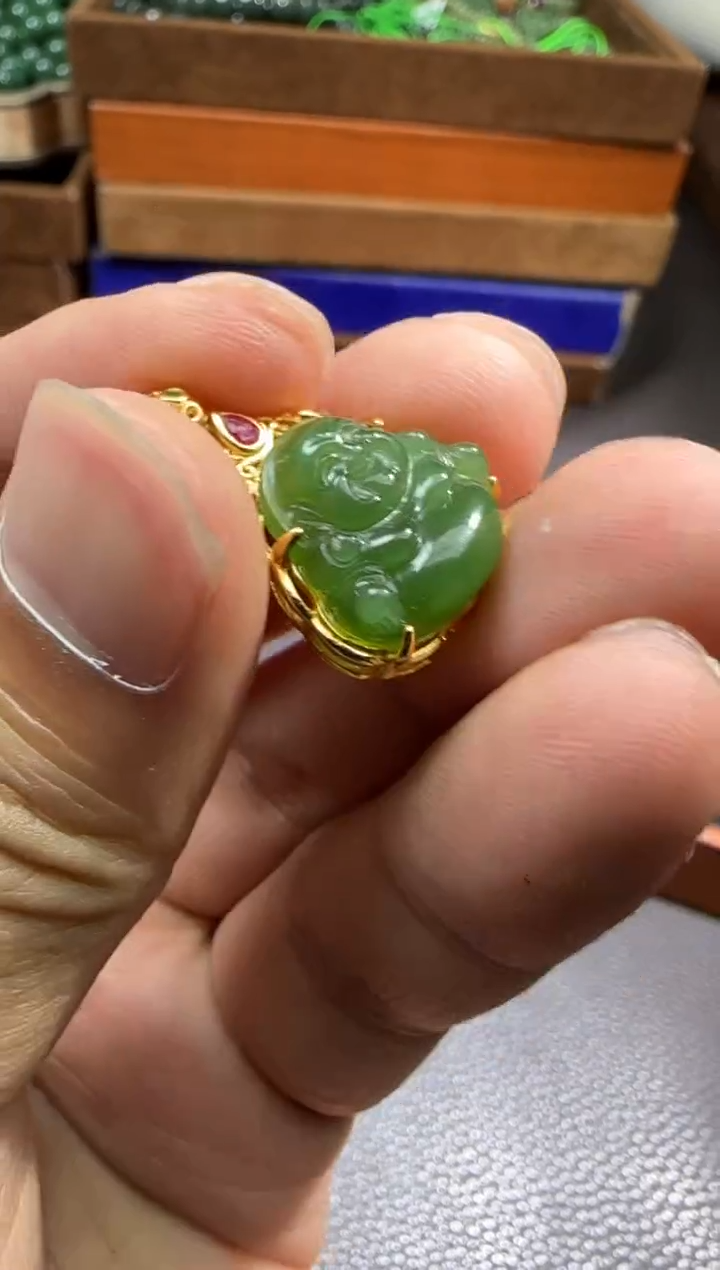 【闪购商品】和田玉【海116】24银S925镶嵌9005