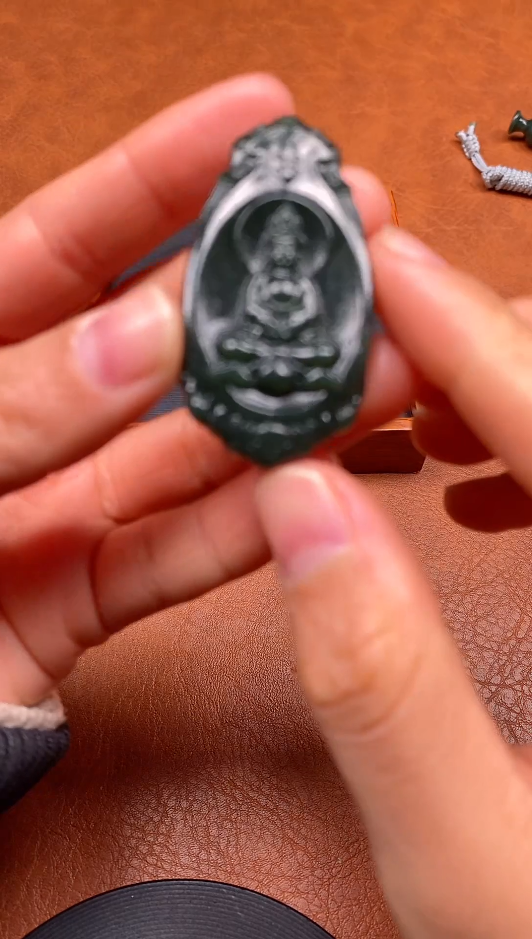 颈饰未镶嵌和田玉观音