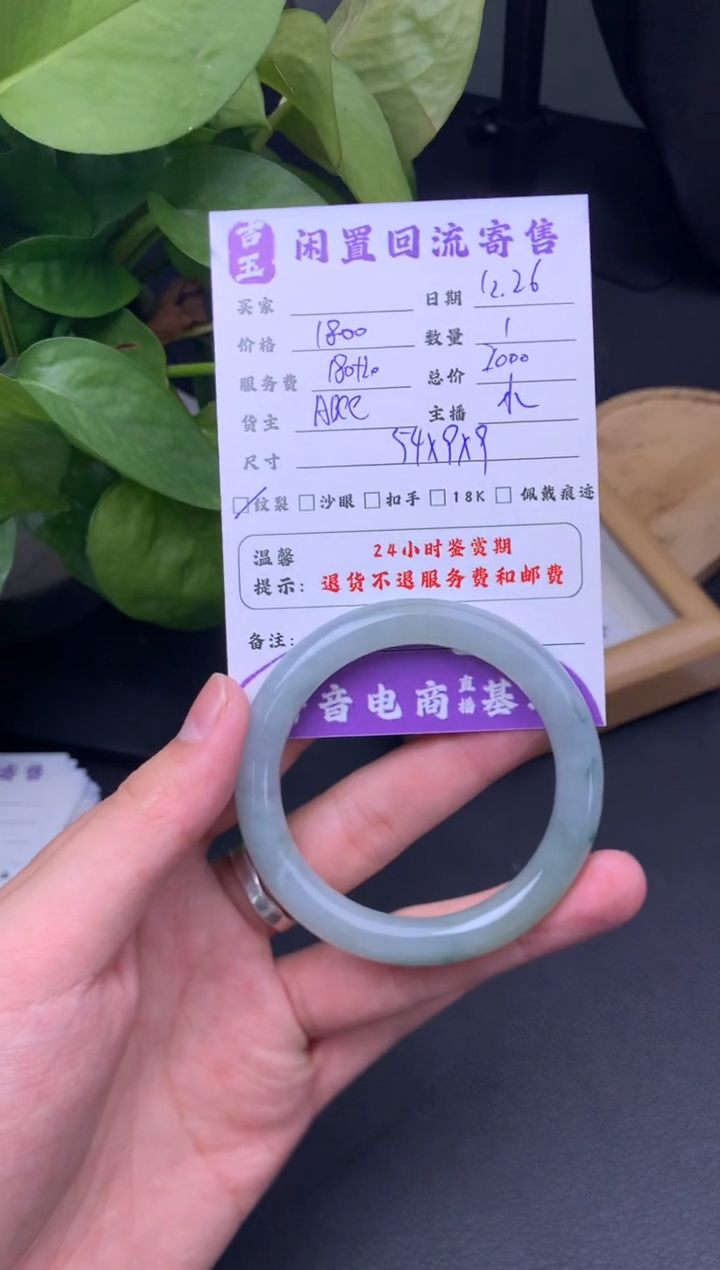 未镶嵌手镯翡翠手镯