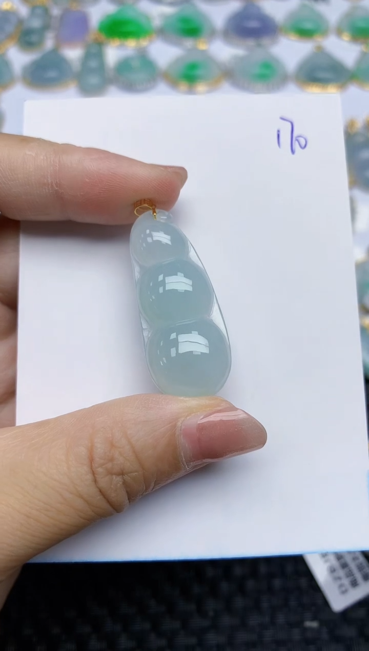 【闪购商品】翡翠颈饰18K金镶嵌天然A货翡翠 170