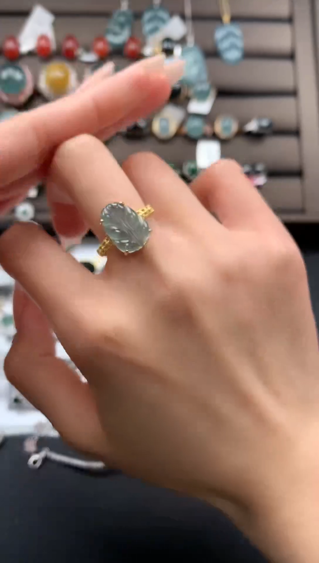 【闪购商品】翡翠戒指银S925镶嵌213312313