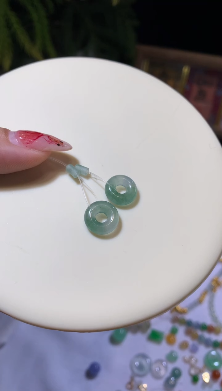 【闪购商品】定制翡翠未镶嵌11.3/4.1*甜甜圈1980+198