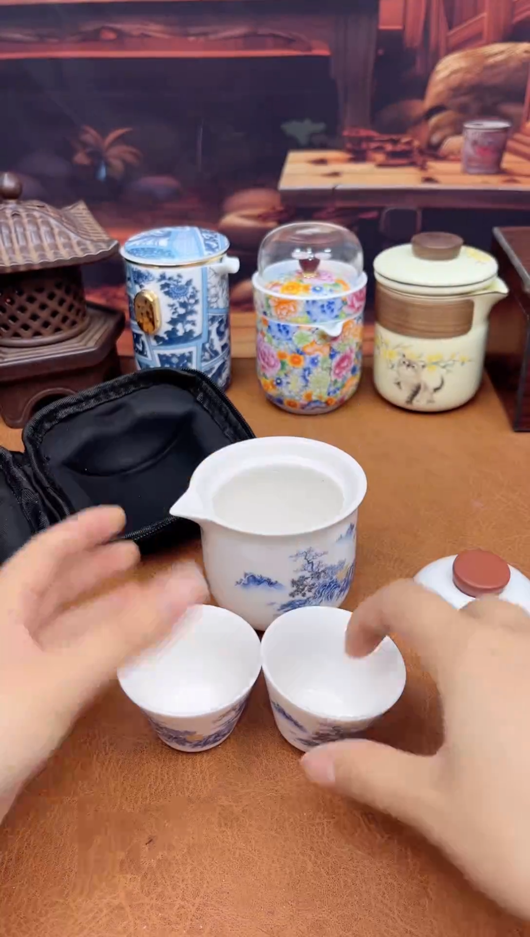 【闪购商品】陶瓷茶具摆件茶叶罐