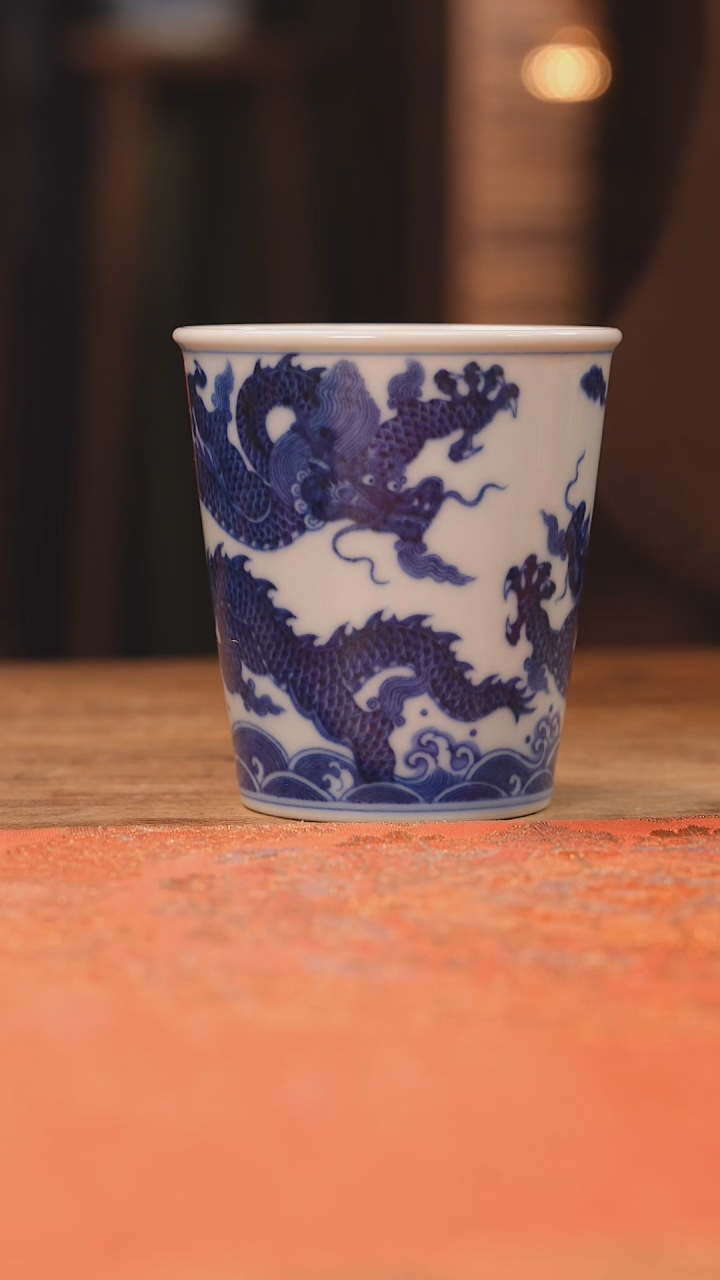 【闪购商品】杯团窑 苍龙教子可乐杯