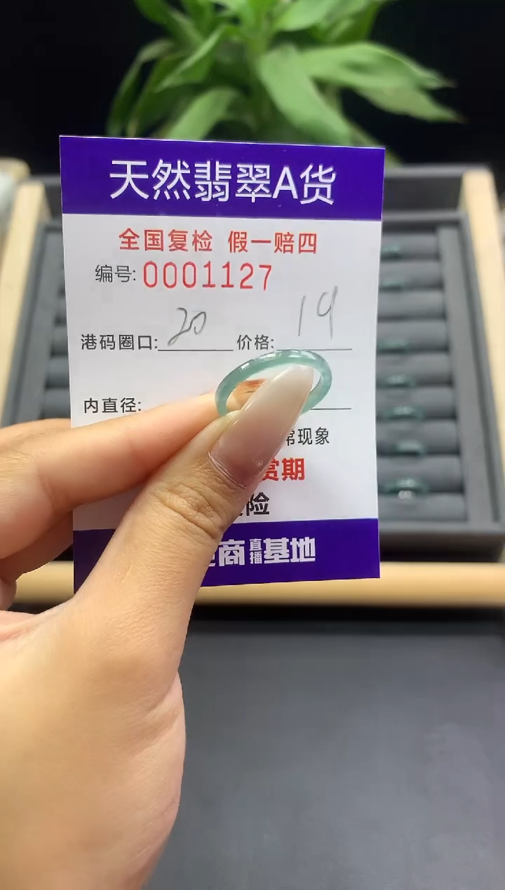 未镶嵌戒指翡翠天然  1127