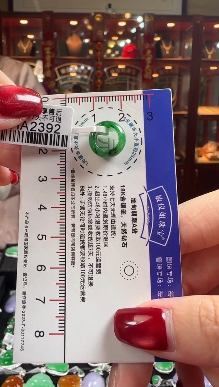 【闪购商品】翡翠颈饰未镶嵌HA2392路路通