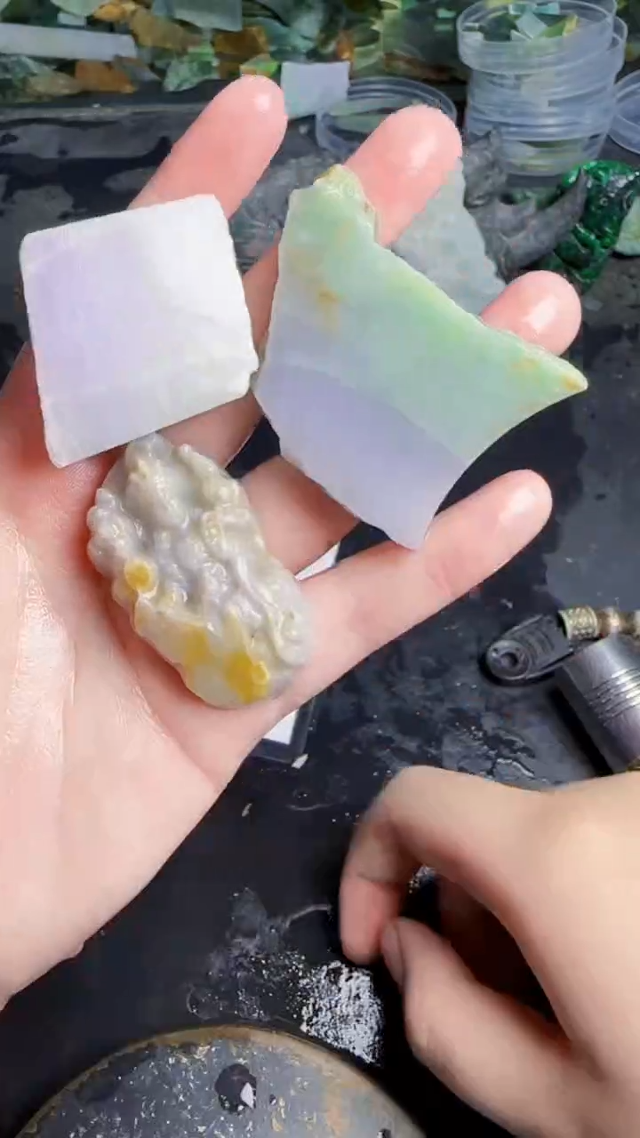 未镶嵌挂件翡翠天然翡翠040