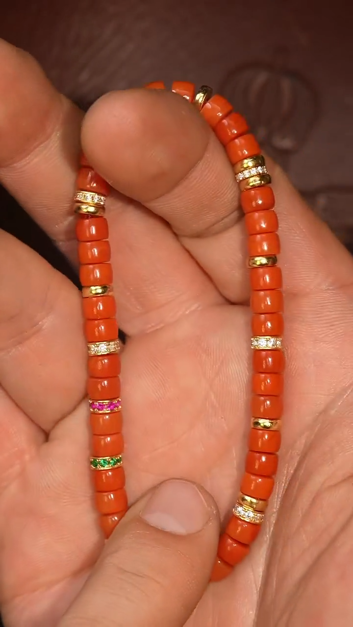 南红玛瑙未镶嵌套链多样性发其一，DIY一