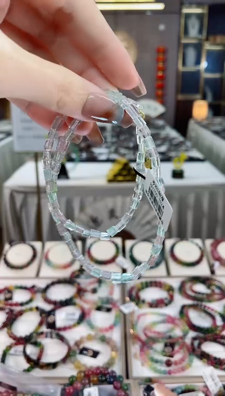 原石锁骨链未镶嵌碧玺dan一物一证