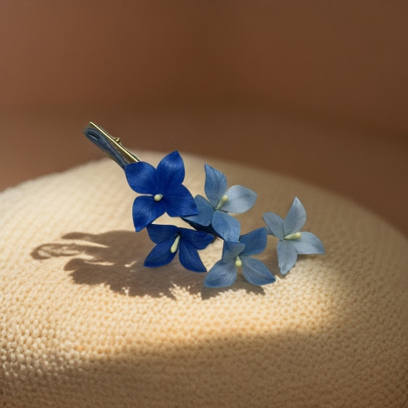 繁绒小众小清新古风发饰蚕丝绒花纯手工制作气质古典百搭日常头饰