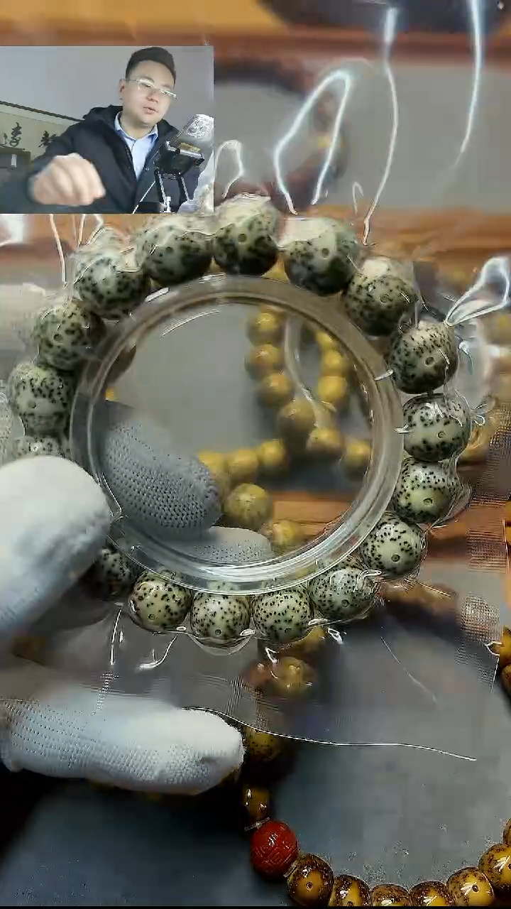 手串星月菩提13*12石玉料大尺寸