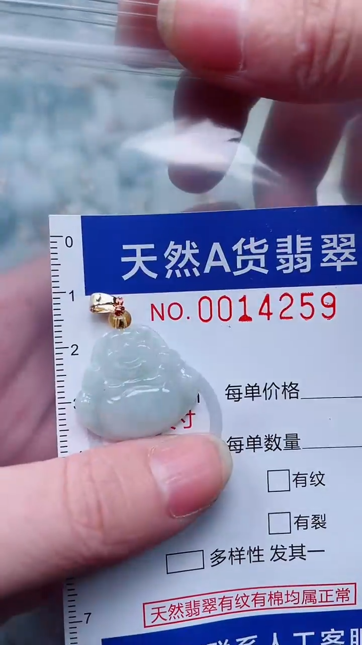 翡翠未镶嵌吊坠(不含链)1