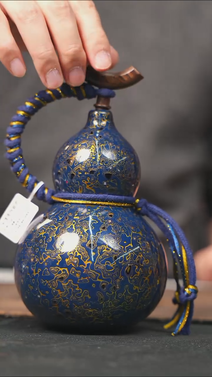 【闪购商品】RW151漆艺酒葫芦不包手串及旋转底座