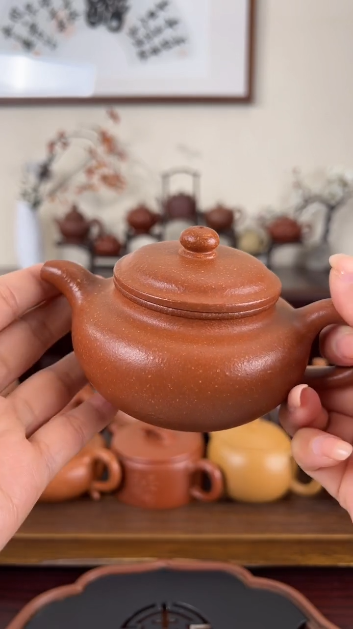 【闪购商品】紫砂茶壶红降坡仿古壶200CC