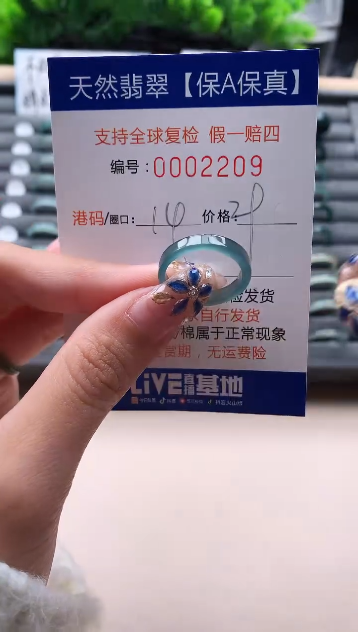 未镶嵌戒指翡翠2209