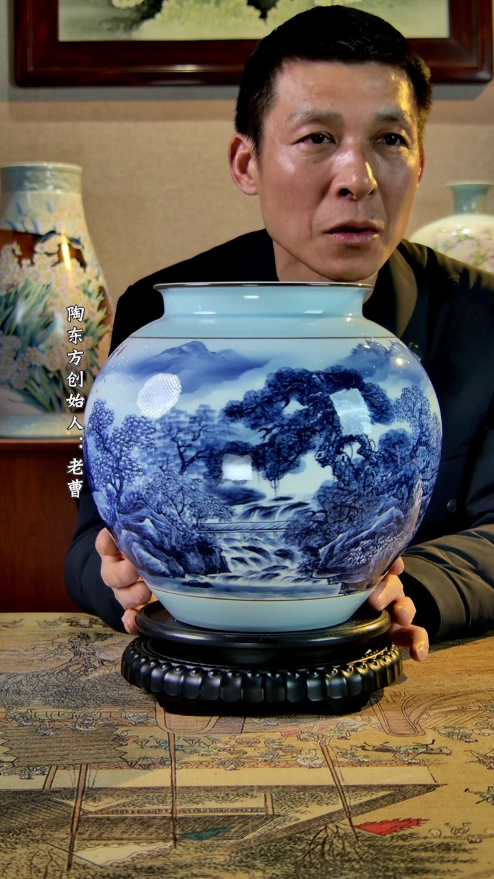 【闪购商品】其他景德镇陶东方陶瓷艺术作品花瓶瓷板画摆件