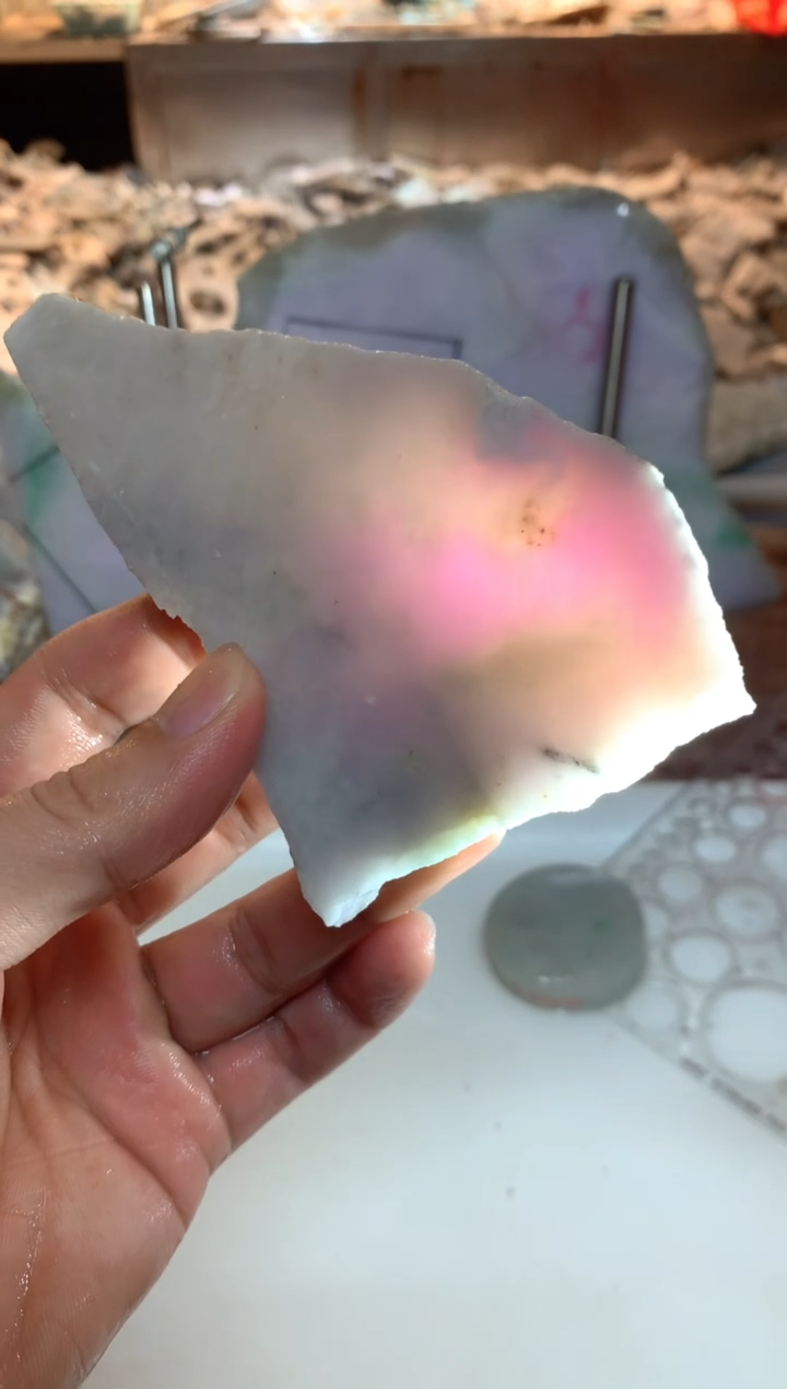 裸石翡翠0朗0翡翠珠宝790