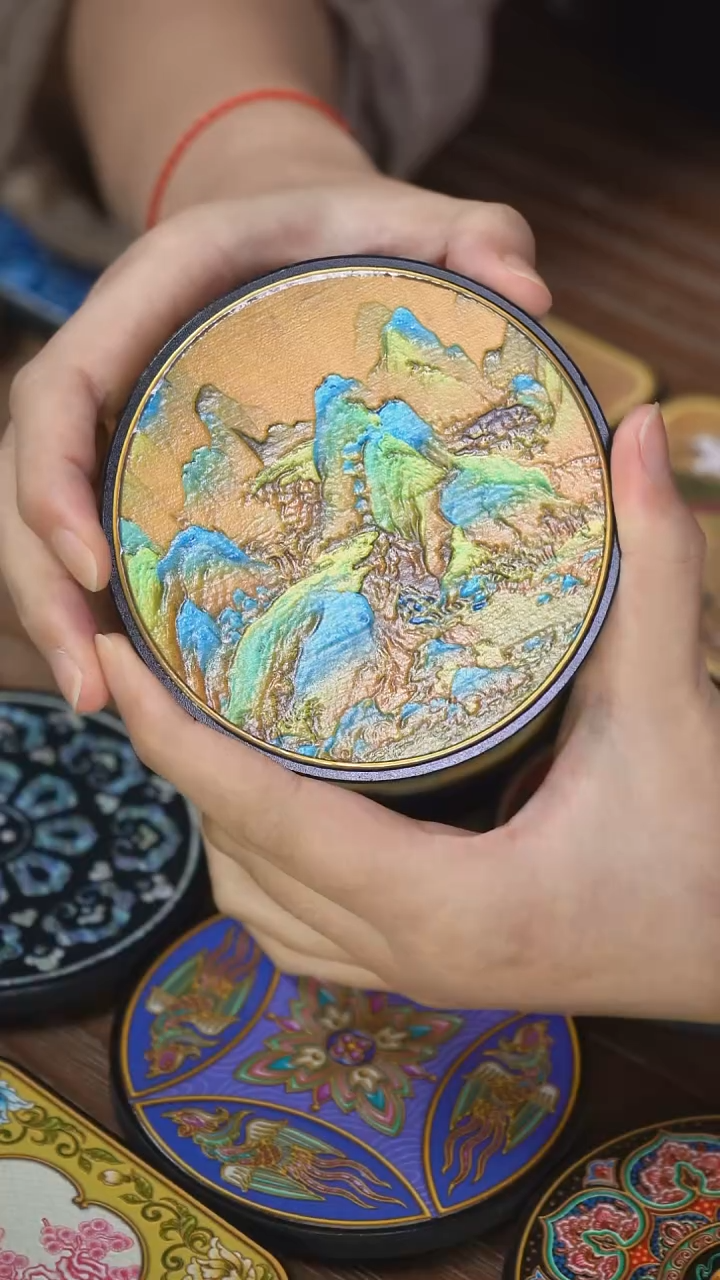 壹藏贰宝千里江山杯垫一片