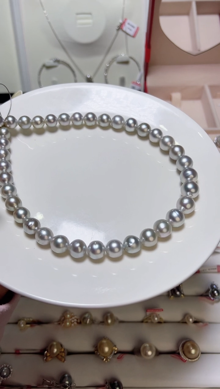【闪购商品】海水珍珠项链银S925镶嵌676