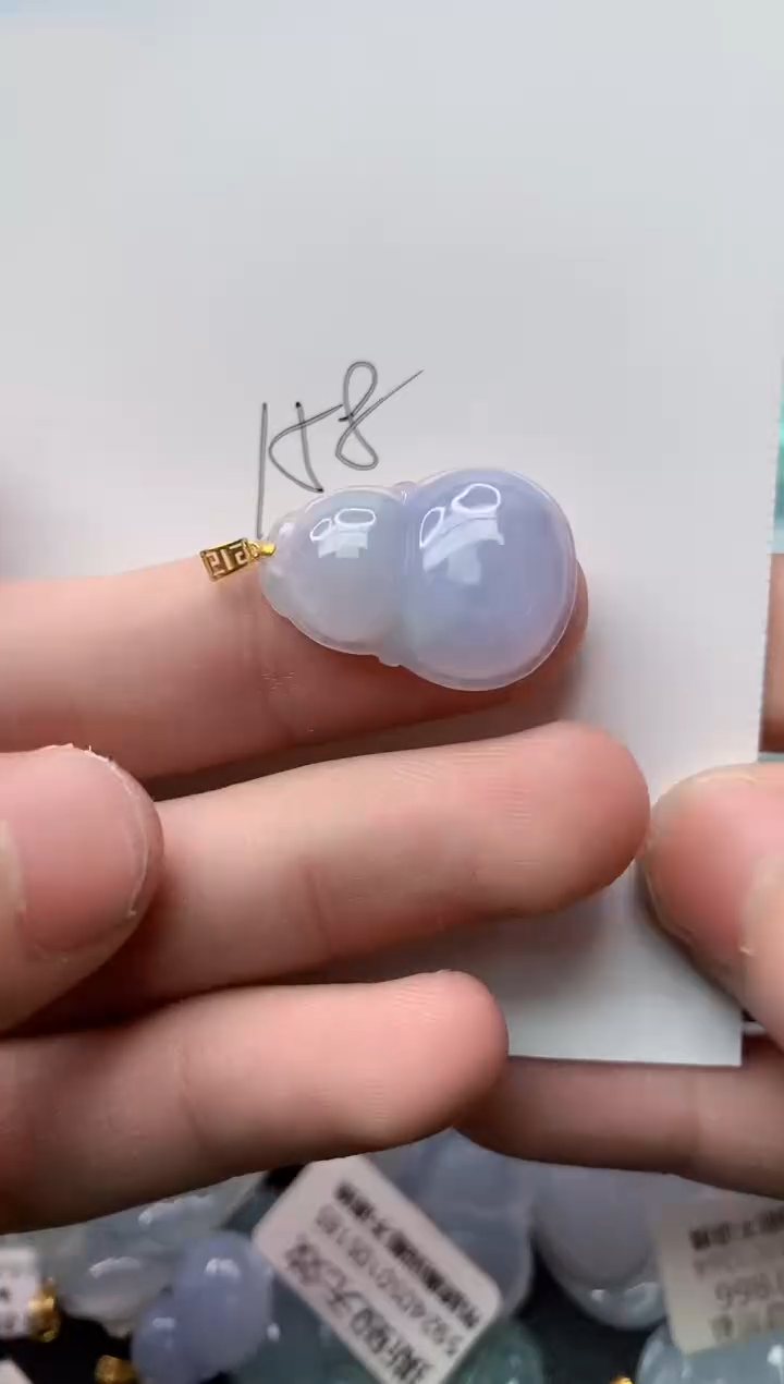 【闪购商品】翡翠颈饰18K金镶嵌91.........