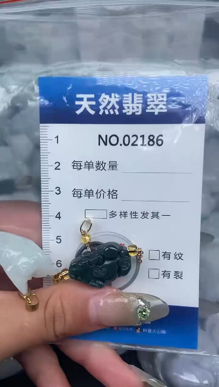 颈饰未镶嵌翡翠纯天然A货翡翠2186