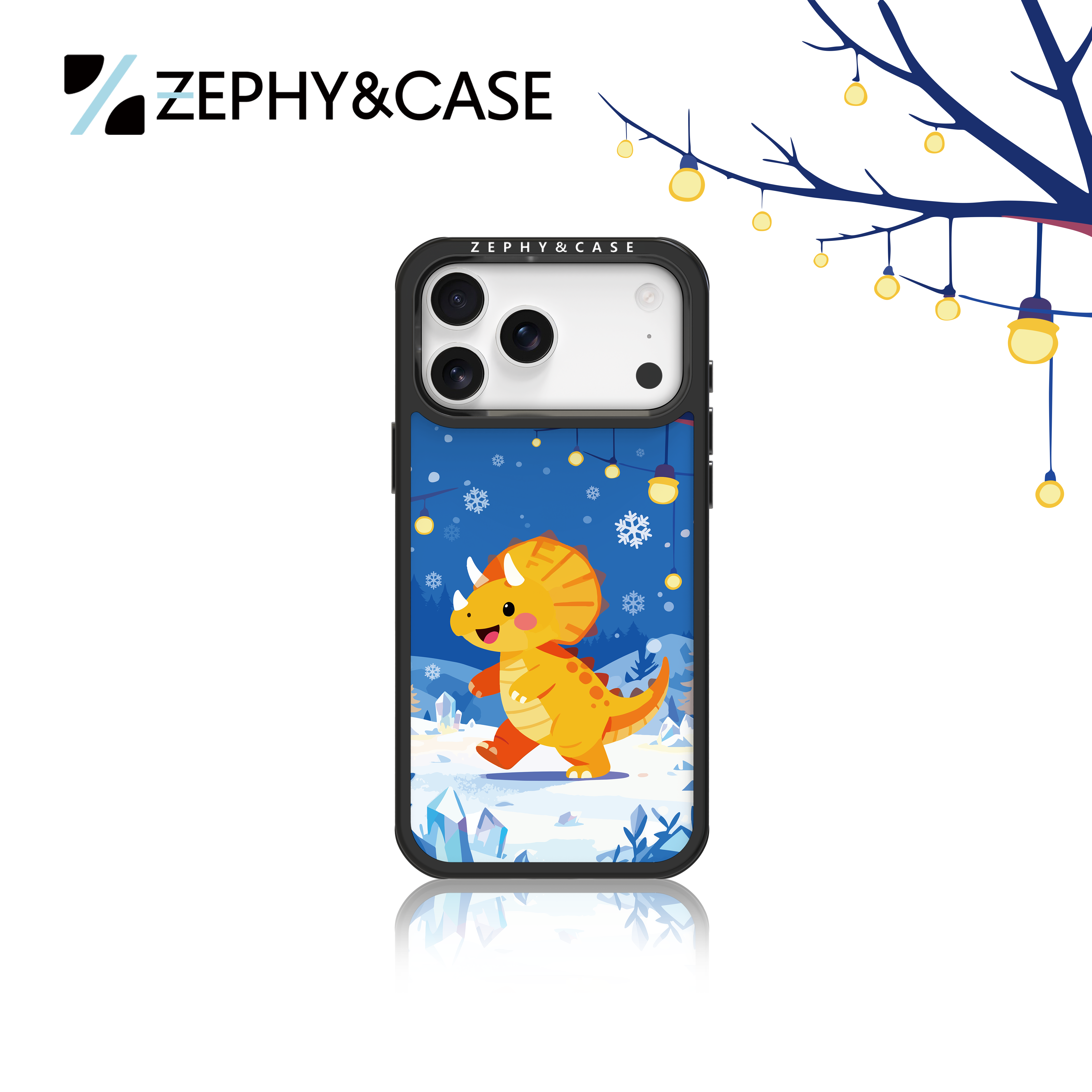 ZEPHY&CASE｜冬日恐龙 防摔 轻薄 磁吸 适用iPhone手机壳17/16