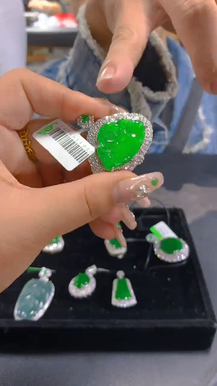 【闪购商品】翡翠吊坠(赠链)未镶嵌0951232725多样性发一