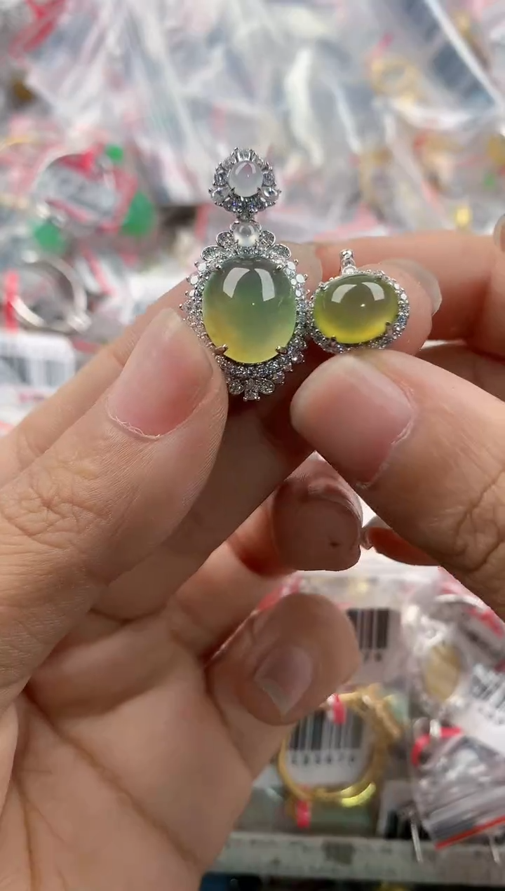 银S925镶嵌戒指翡翠11           4