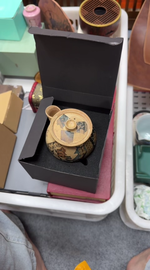 摆件陶茶具茶具茶具洞上造物手抓壶