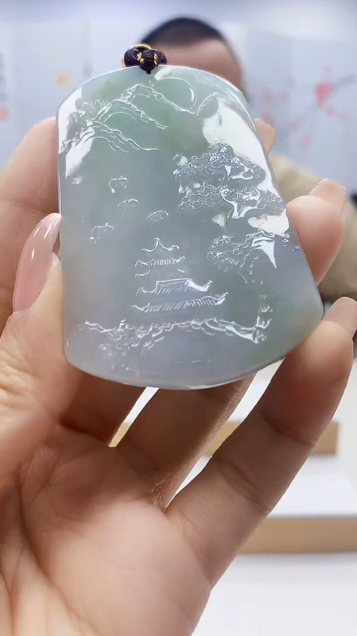 未镶嵌定制翡翠5167ty-毛货挂件2