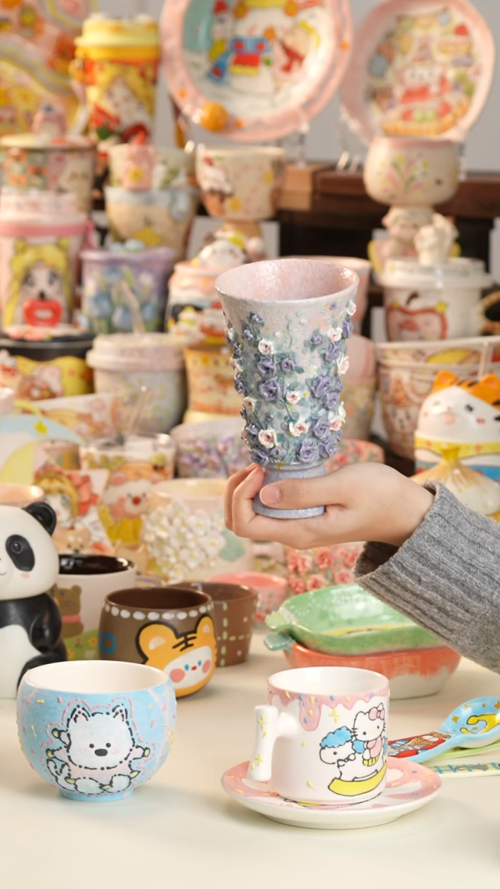 其他陶景德镇釉下彩手绘设计师款陶瓷