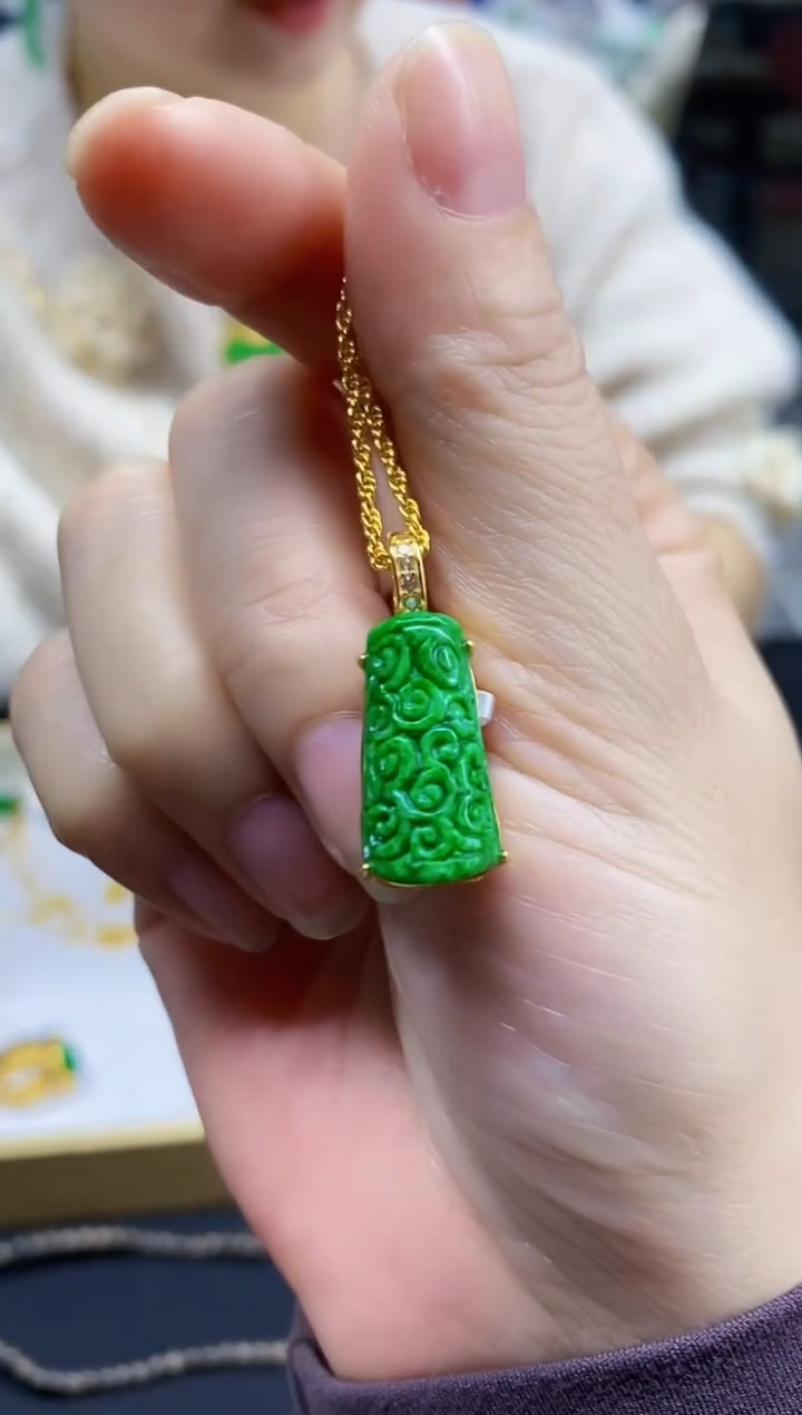 颈饰未镶嵌翡翠翡翠吊坠
