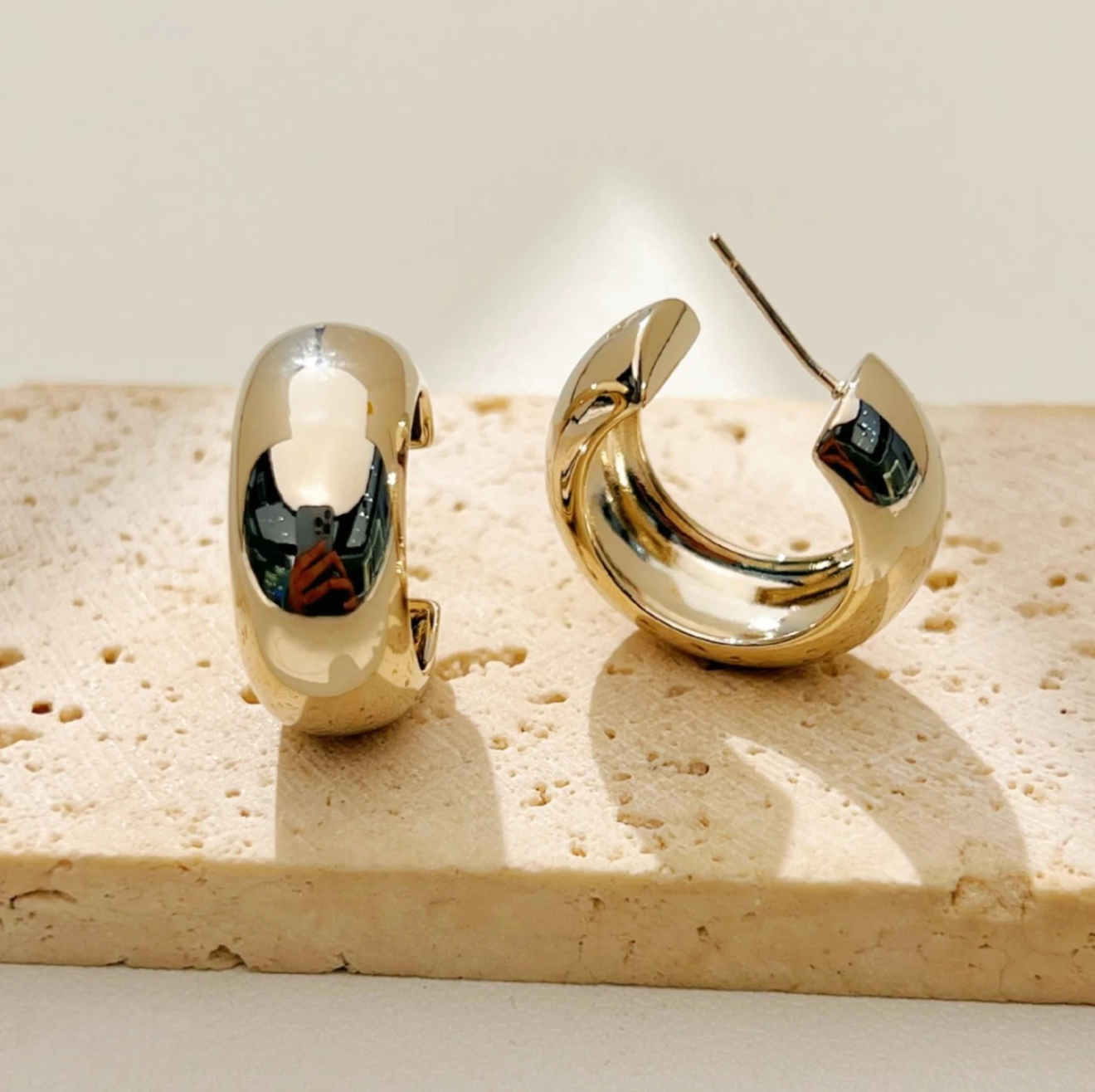 非金属亚克力耳饰 金属形耳钉轻奢百搭耳环大气时尚欧美风耳饰