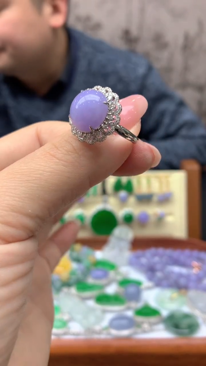 【闪购商品】翡翠戒指18K金镶嵌299-天然翡翠