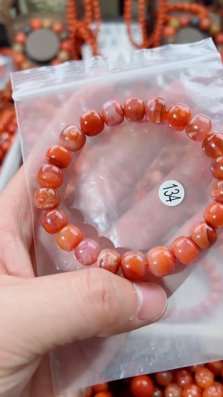 南红玛瑙未镶嵌手串10+