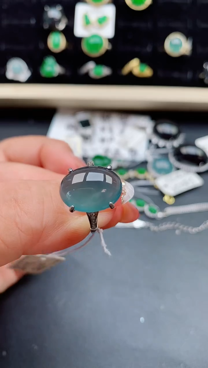 【闪购商品】翡翠戒指银S925镶嵌121212