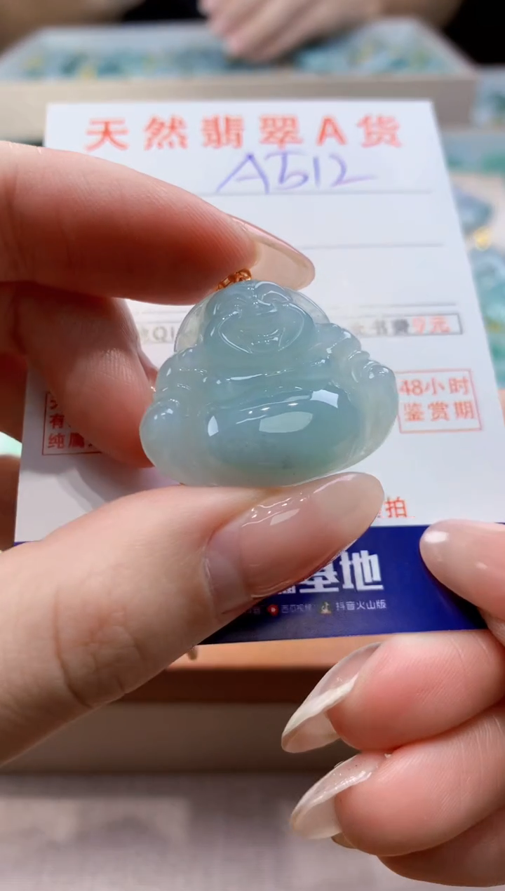颈饰未镶嵌翡翠天然翡翠挂件 