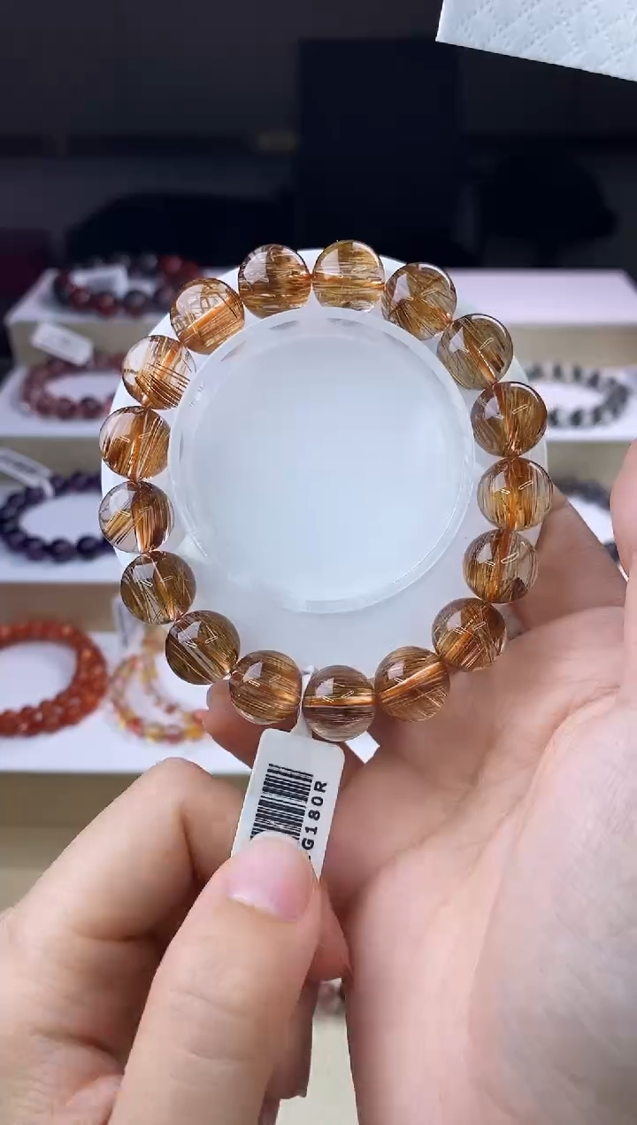 【闪购商品】发晶手链未镶嵌红铜顺发12m+