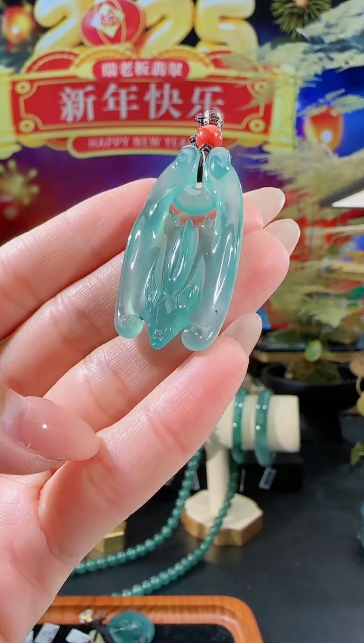 【闪购商品】翡翠吊坠(不含链)未镶嵌福到