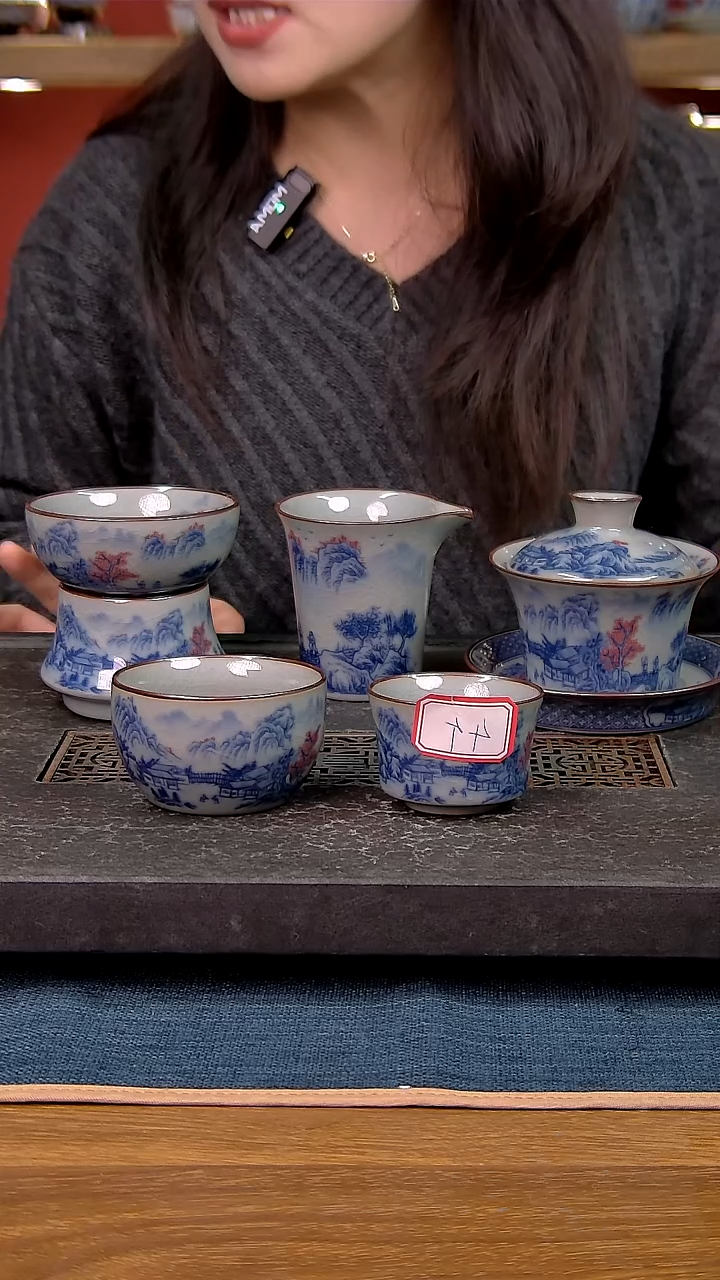 简装家用款8件套 老陶泥开片纹陶瓷茶具
