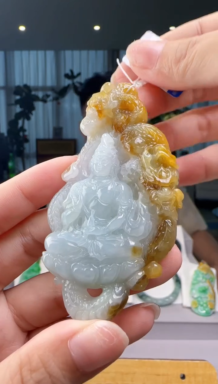 翡翠未镶嵌颈饰YL@@960Q7J04635