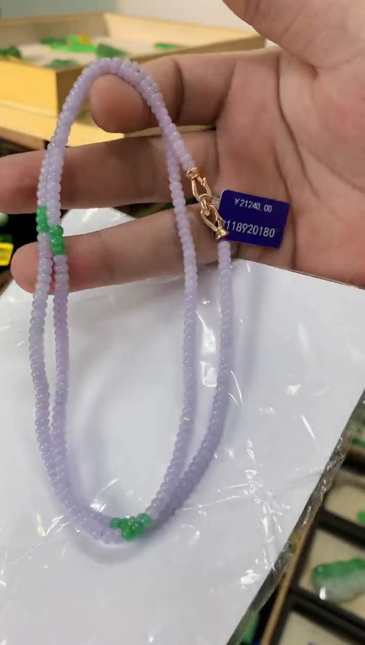 翡翠未镶嵌吊坠(不含链)缅甸翡翠珠链