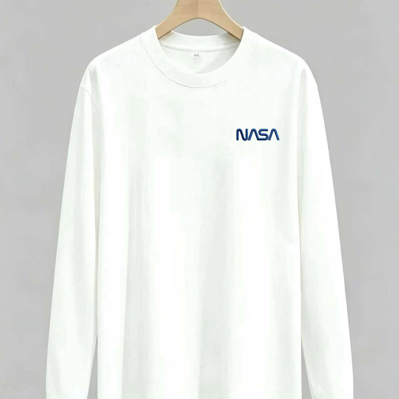 【万针刺绣】NASA联名秋衣微宽松秋冬时尚男女同款休闲百搭长袖