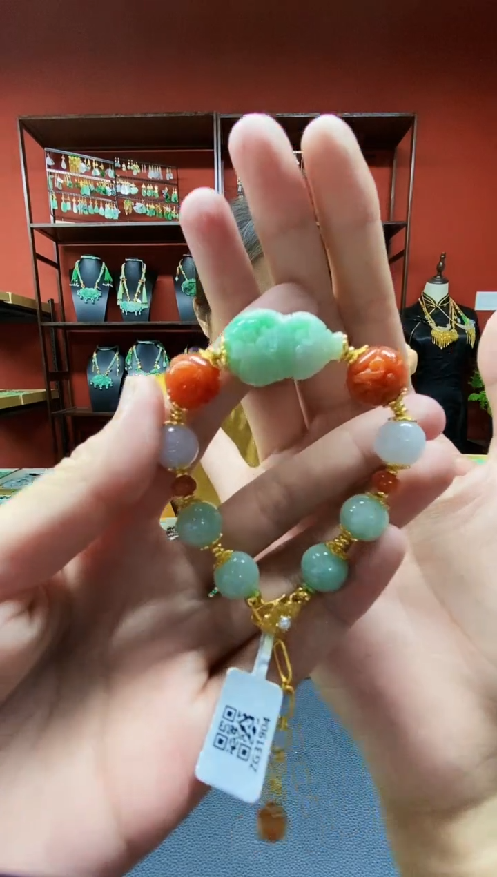 颈饰未镶嵌翡翠翡翠手链